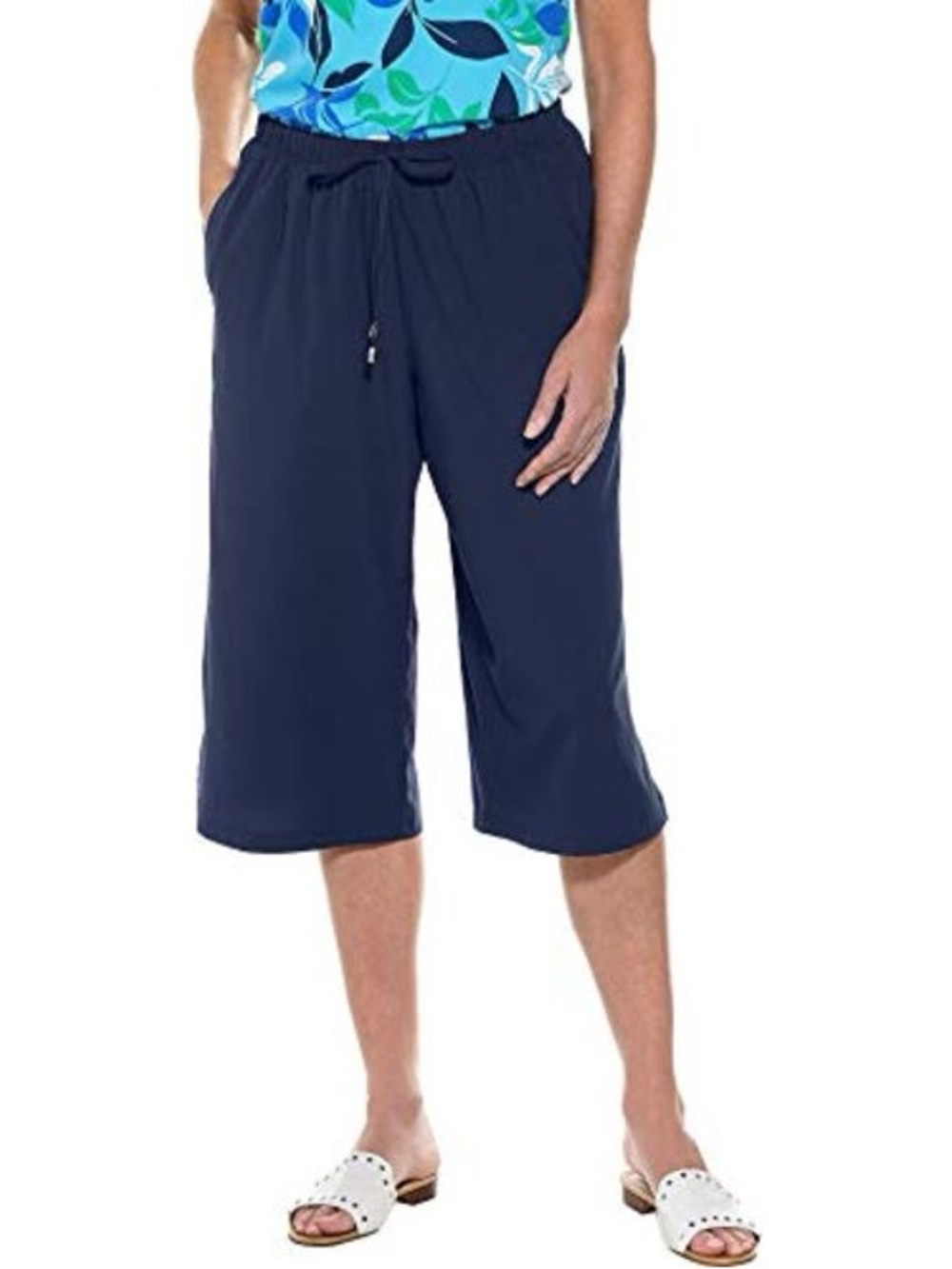 Coolibar Blue Women's Short, CORTONA CULOTTE UPF 50+ Sz XL